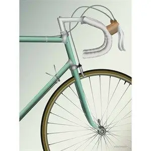 VISSEVASSE - Racing Bicycle - 50x70 cm