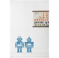 Wall sticker - Robot light blue