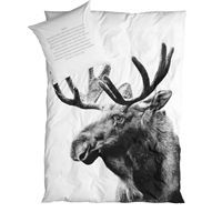 By Nord -  Senget�j fra By Nord med print af Elg - dobbeltsenges�t 200x200 