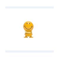 Hoptimist - Smiley baby - gul