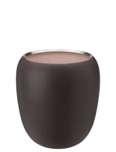 Stelton - Ora vase H 21.6 cm dark powder