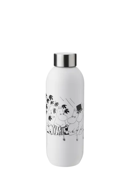 Stelton - Keep Cool drikkeflaske 0.75 l. Moomin soft white