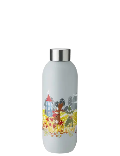 Stelton - Keep Cool drikkeflaske 0.75 l. Moomin soft sky