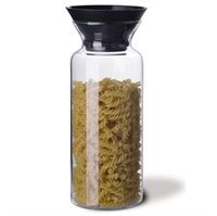 PO opbevaringsglas 1,4 L med sort l�g