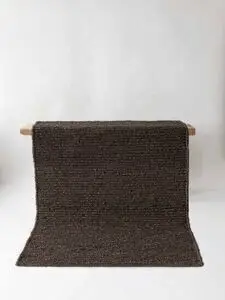 Tell Me More - Sumak hemp rug 300x400 - brown