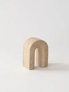 Tell Me More - Travertine bookend