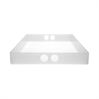 Tray bakke i hvid fra Neon Living (stor) - hvid (29 x 41 cm) 