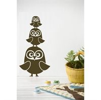 Wall sticker - Tre Ugler brun