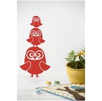 Wall sticker - Tre Ugler r�d