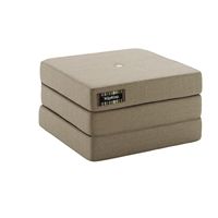 by KlipKlap 3 fold single warm grey med peach knap 