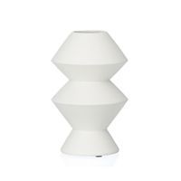 Ferm Living - Enkelt vase i hvid keramik (h�jde 27 cm)