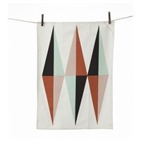Ferm Living - Viskestykke "Spear Tea coral"