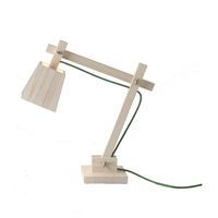 Muuto - Wood lamp - bordlampe i tr� (gr�n ledning)