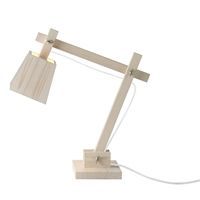Muuto - Wood lamp - bordlampe i tr� (hvid ledning)