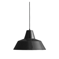 Værkstedslampe i Ø 50 cm - shiny black