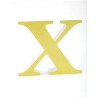 Bogstav x 20 cm fra SuperLiving - lime