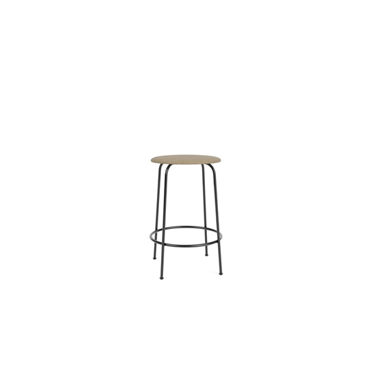 Audo Copenhagen - Afteroom Counter Stool, Steel Base, Seat Height 65 cm, Upholstered Seat PC0T