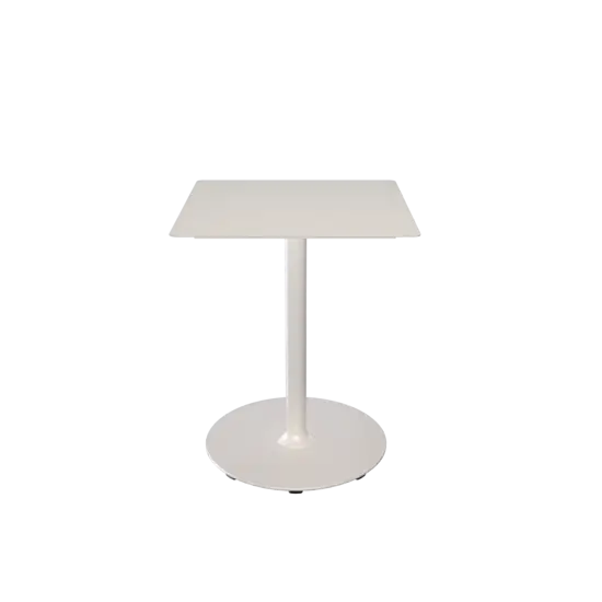 Houe - PICO Café table with round base, 600x600mm - Muted Hvid