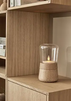 Andersen Furniture - Spinn Candle LED - Oak 