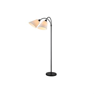 Halo Design - Tower Cut Gulvlampe 2L - Off-White/Sort