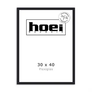 HOEI 111 - SORT FYRRETRÆ 30X40 - PLEXIGLAS 