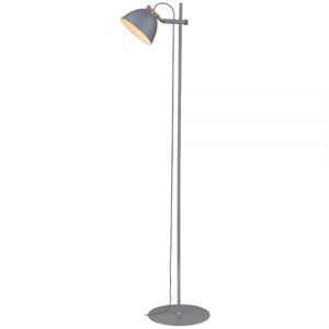 Halo Design - Århus Gulvlampe 1L Ø18 - Grå/Træ