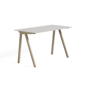 Hay bord - CPH90 - skrivebord (ben i sæbebehandlet eg og top i off white linoleum)