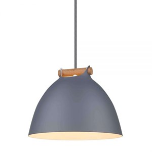 Halo Design - Århus Pendel Ø24 - Grå/Træ