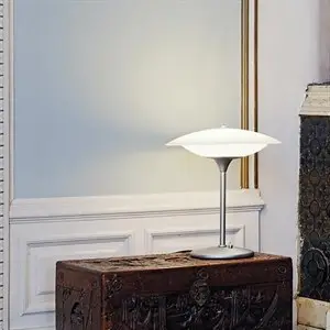 Halo Design - Baroni Bordlampe Ø30 - Opalic/Stål