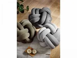 Design House Stockholm - Knot Pude XL - White Grey 