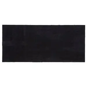 Tica Copenhagen - Smudsmåtte - Ensfarvet - Sort - 67x150 cm