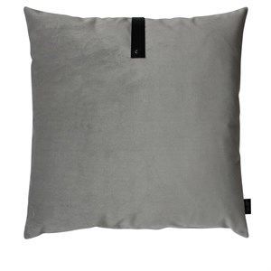 Image of Louise Smærup pude - Lysegrå pude i velour 65 x 65
