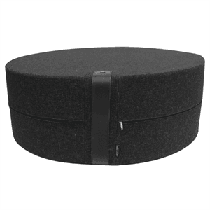 Image of Louise Smærup puf - X-large puf i sort (Twist)