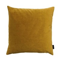 Louise Smærup - Pude, velour u. strop - Ocher (50x50 cm.)