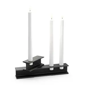 Höfats - HENRY METAL I+II Candleholder Set black