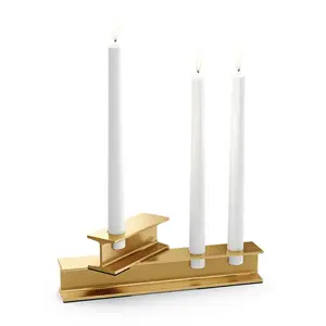 Höfats - HENRY METAL I+II Candleholder Set gold