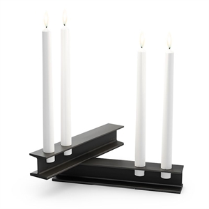 Höfats - HENRY METAL II+II Candleholder Set black