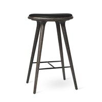 Mater - Bar stol - Sirka grå farvet eg - 74 cm