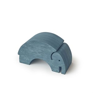 Bobles - Elefant Medium+ - Ocean Marble Nature, blå 25 c,