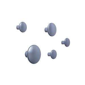 Image of Muuto - The Dots Metal - Grå/Blå - Sæt af 5