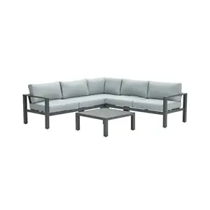 Garden Impressions - Lounge Sæt - Bianca - 4-pcs - black