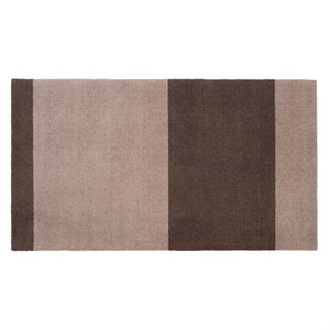 tica copenhagen - Smudsmåtte - Stripes Horizon - Sand/Brun - 60x90 cm