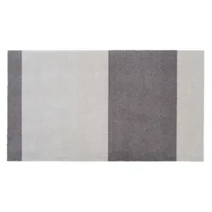 tica copenhagen - Smudsmåtte - Stripes Horizon - Lysegrå - 40x60 cm