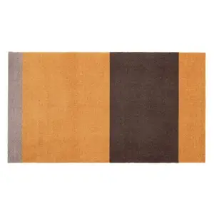 tica copenhagen - Smudsmåtte - Stripes Horizon - Dijon/Brun/Sand - 67x120 cm