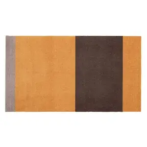 Tica Copenhagen - Smudsmåtte - Stripes Horizon - Dijon/Brun/Sand - 67x120 cm