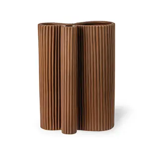 Stences - Wrap vase - Brun