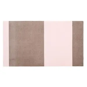 Tica Copenhagen - Smudsmåtte - Stripes Horizon - Sand/Lyserød - 67x120 cm