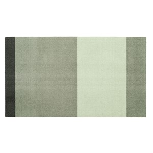 tica copenhagen - Smudsmåtte - Stripes Horizon - Lysegrøn/Støvet/Mørkegrøn - 60x90 cm
