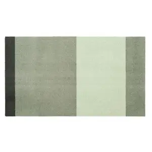 Tica Copenhagen - Smudsmåtte - Stripes Horizon - Lysegrøn/Støvet/Mørkegrøn - 60x90 cm