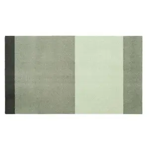 Tica Copenhagen - Smudsmåtte - Stripes Horizon - Lysegrøn/Støvet/Mørkegrøn - 90x130 cm